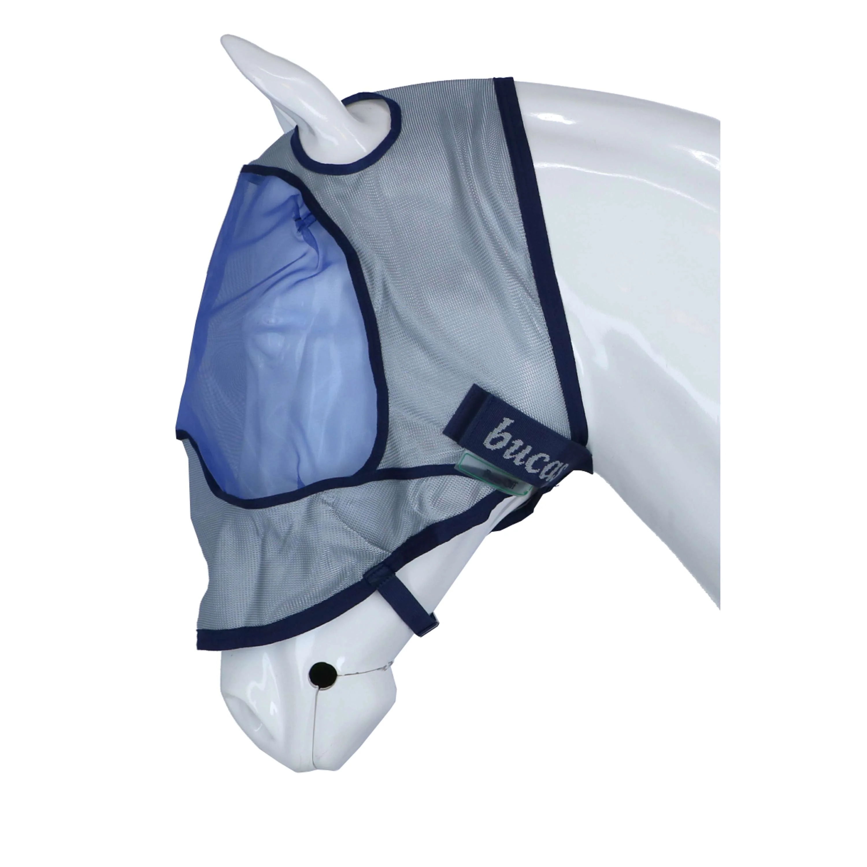 Bucas Buzz-Off Maschera Anti-Mosche Delux Blu - Image 4