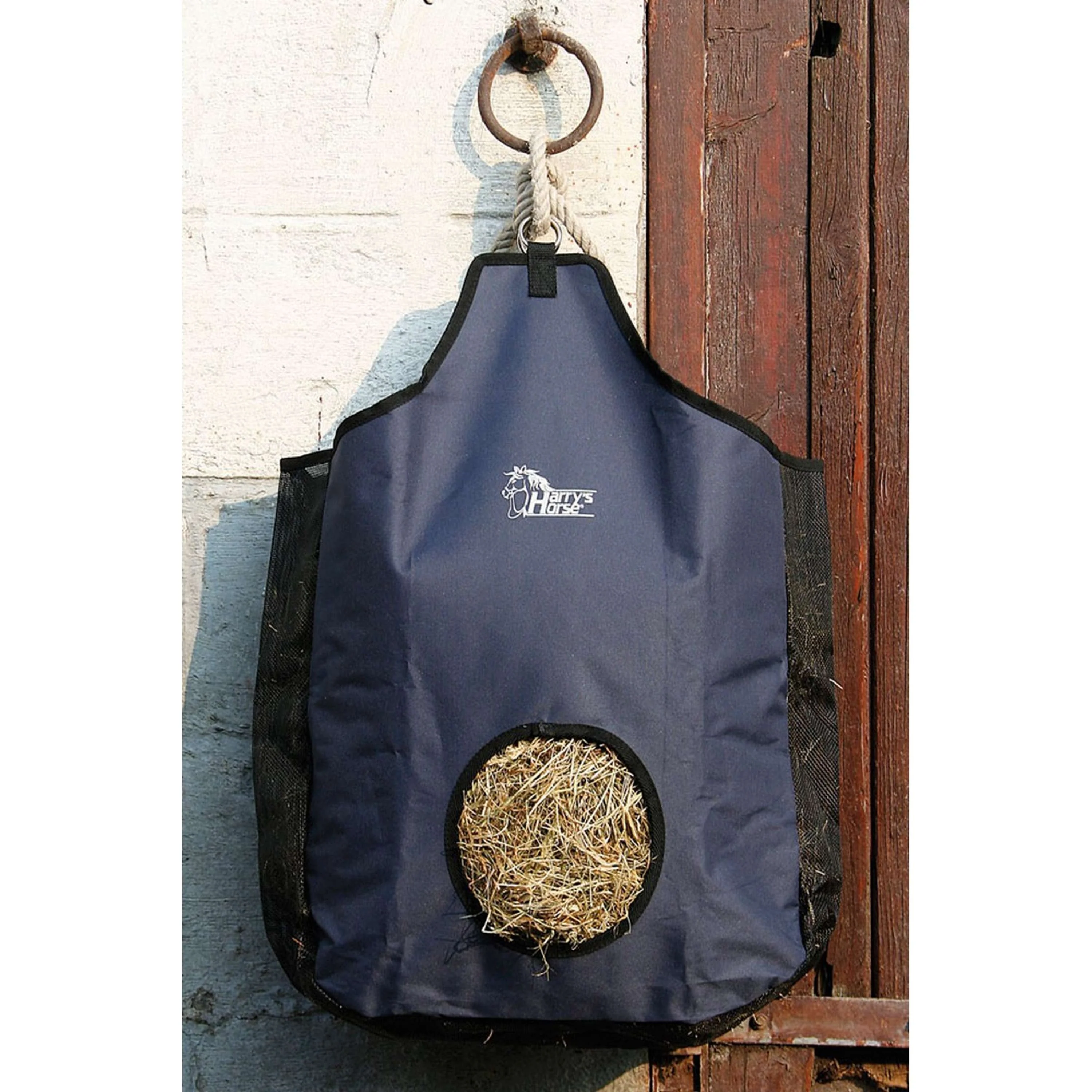 Harry's Horse Borsa per Fieno con Inserto in Rete Navy - Image 3