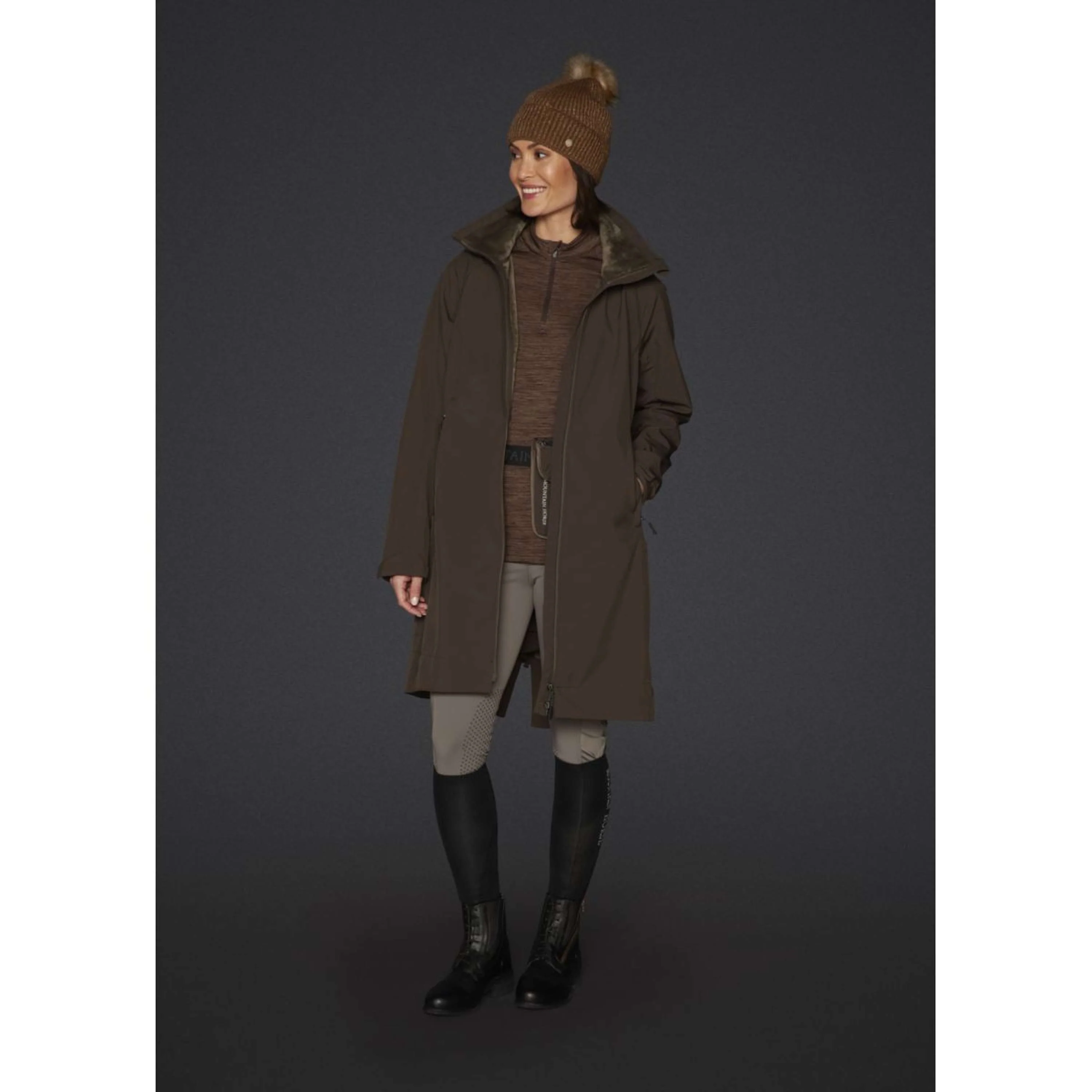 Mountain Horse Giacca Stella Softshell Lang Marrone - Image 3