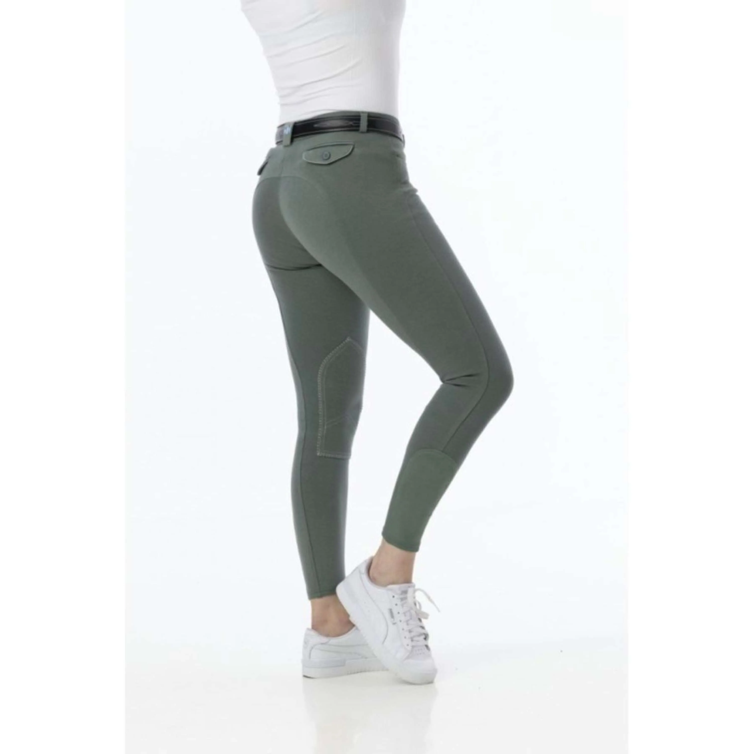 Riding World Pantaloni da Equitazione Alexandrie Verde - Image 3